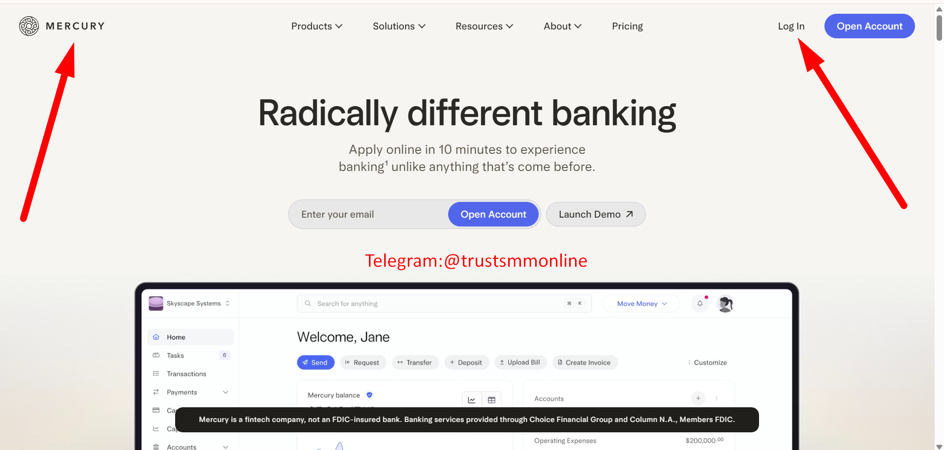 Buy Verified Mercury Bank