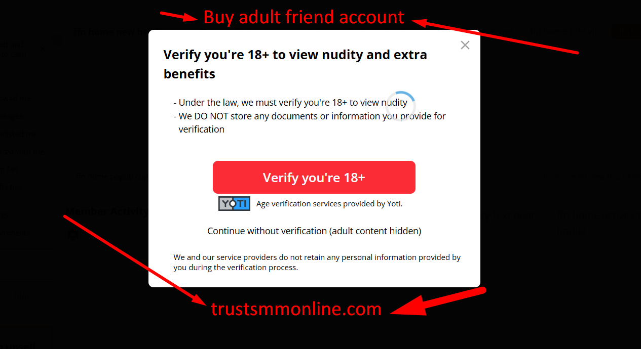 Buy adult friend account
