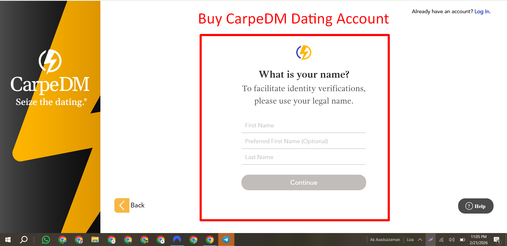 Best Site To Buy CarpeDM Dating Account