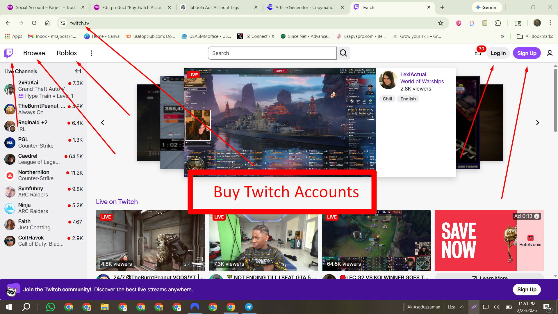 Buy Twitch Accounts