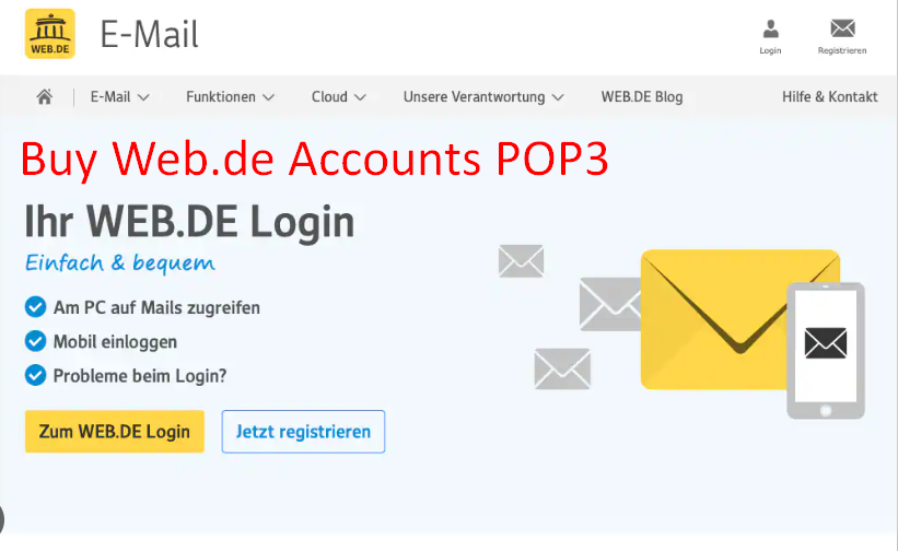 Buy Web.de Accounts POP3